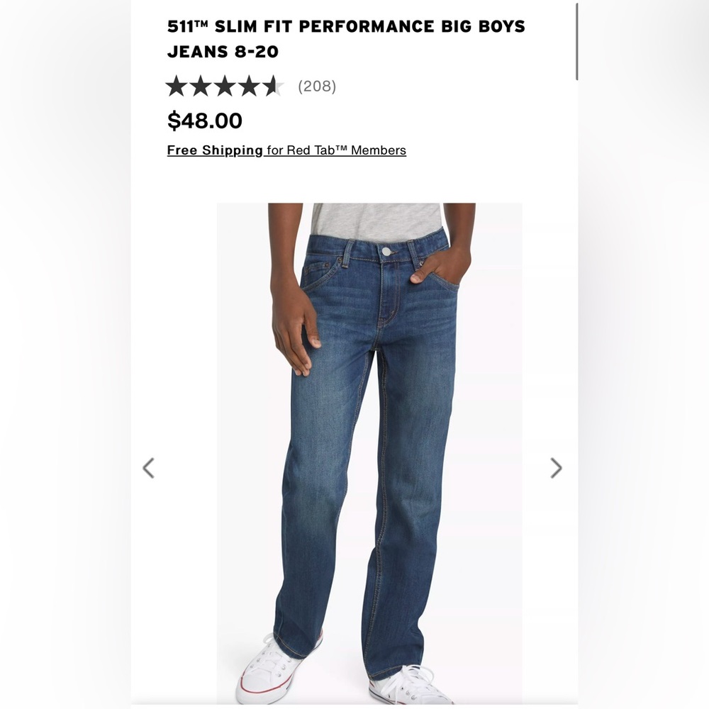 Levi’s 511 boys jeans size 8
